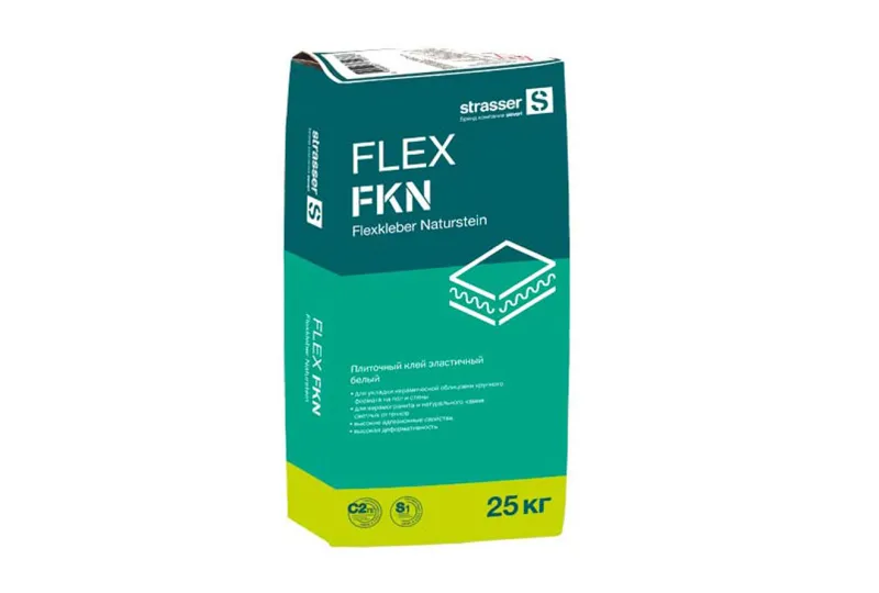 Кладочные растворы эластичный плиточный клей STRASSER FLEX FKN