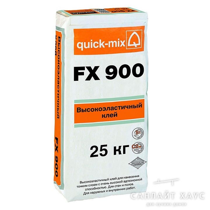 Кладочные растворы эластичный плиточный клей QUICK-MIX FX 900