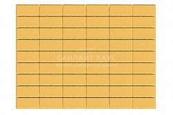 Бетонная тротуарная плитка BRAER Прямоугольник Желтый 60 мм