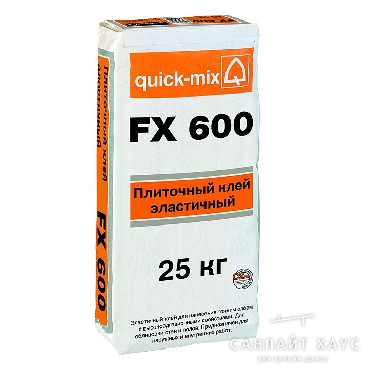 Кладочные растворы эластичный плиточный клей QUICK-MIX FX 600