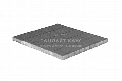 Бетонная тротуарная плитка BRAER Прямоугольник Серый 40 мм