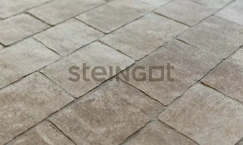 Брусчатка и тротуарная плитка STEINGOT Старый Город Color Mix Травертин