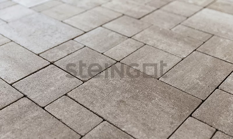 Брусчатка и тротуарная плитка STEINGOT Бавария Color Mix Травертин